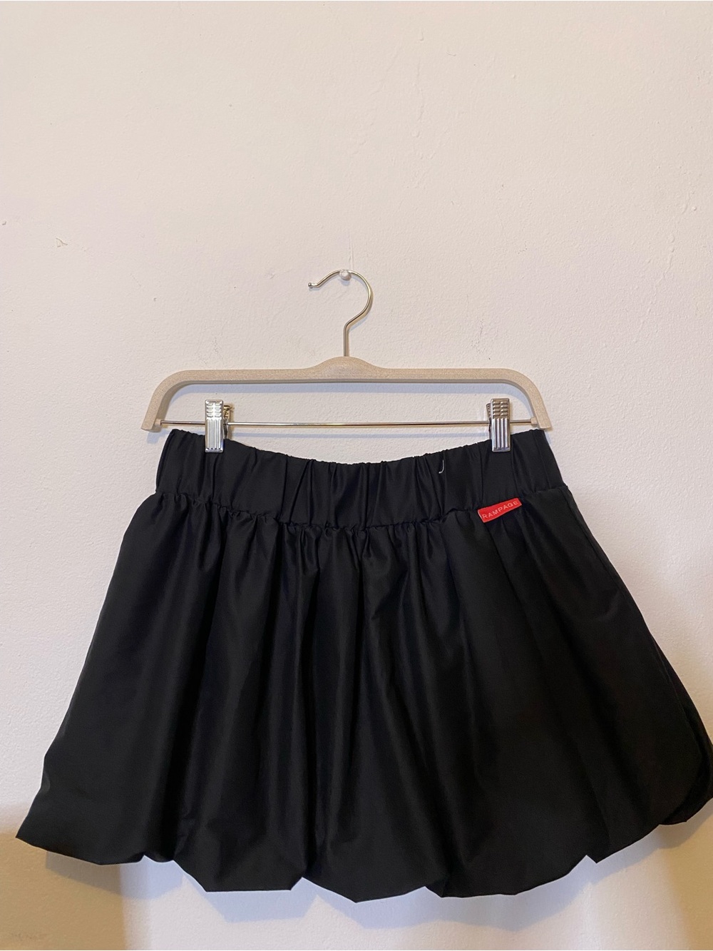 Black Bubble Mini Skirt